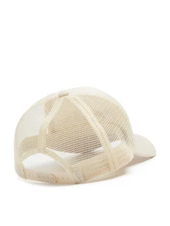 New Cropp Beżowa czapka trucker kremowy