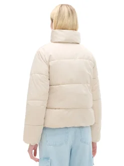 Fashion Cropp Beżowa kurtka puffer beżowy