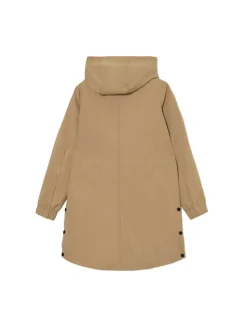 New Cropp Beżowa parka z kapturem beżowy
