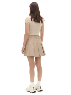 Clearance Cropp Beżowa spódnica mini kremowy