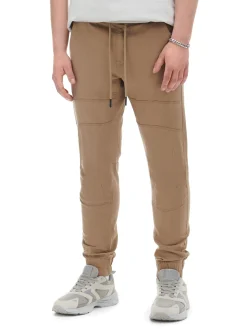 Clearance Cropp Beżowe joggery z kieszeniami cargo beżowy