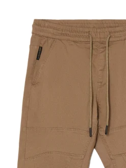 Clearance Cropp Beżowe joggery z kieszeniami cargo beżowy