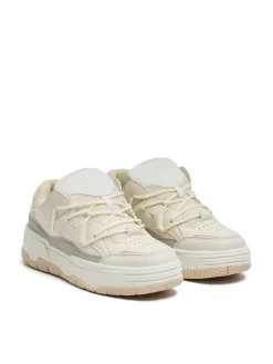 Discount Cropp Beżowe sneakersy beżowy