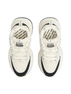 New Cropp Beżowe sneakersy z odblaskowymi elementami beżowy