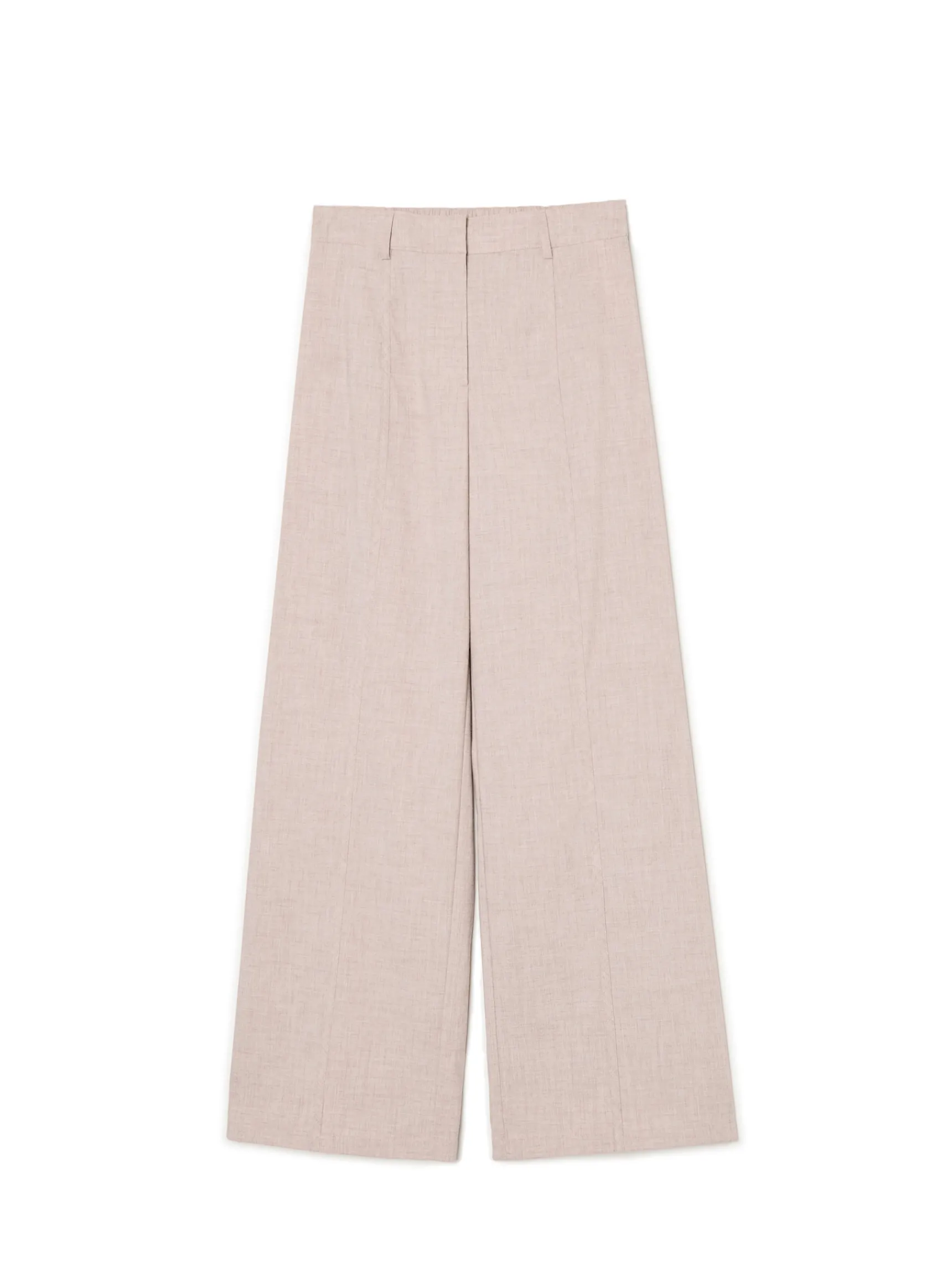 Discount Cropp Beżowe spodnie tailoring beżowy