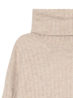 Best Cropp sweter z golfem beżowy