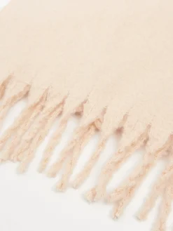 Clearance Cropp szalik z frędzlami beżowy
