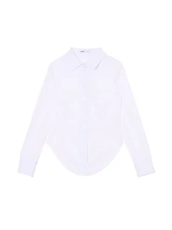 Fashion Cropp Biała koszula z długim rękawem biały