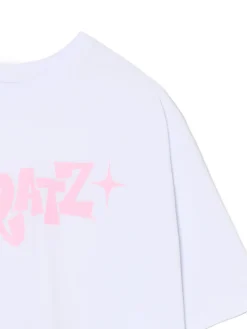 Online Cropp Biała koszulka z nadrukiem Bratz biały