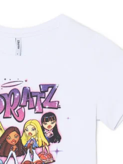 Fashion Cropp Biała koszulka z nadrukiem Bratz biały