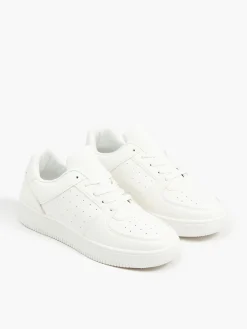 Best Cropp Białe sneakersy biały