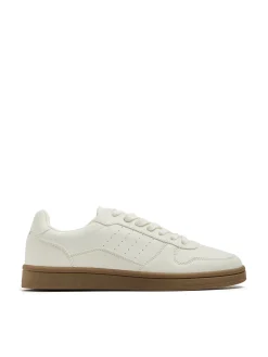 Sale Cropp Białe sneakersy z imitacji skóry biały