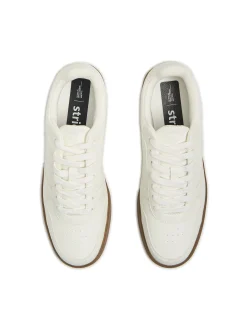 Sale Cropp Białe sneakersy z imitacji skóry biały