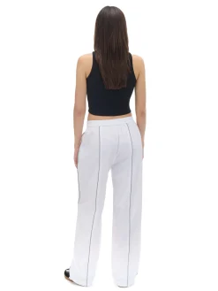 Clearance Cropp Białe spodnie jogger biały