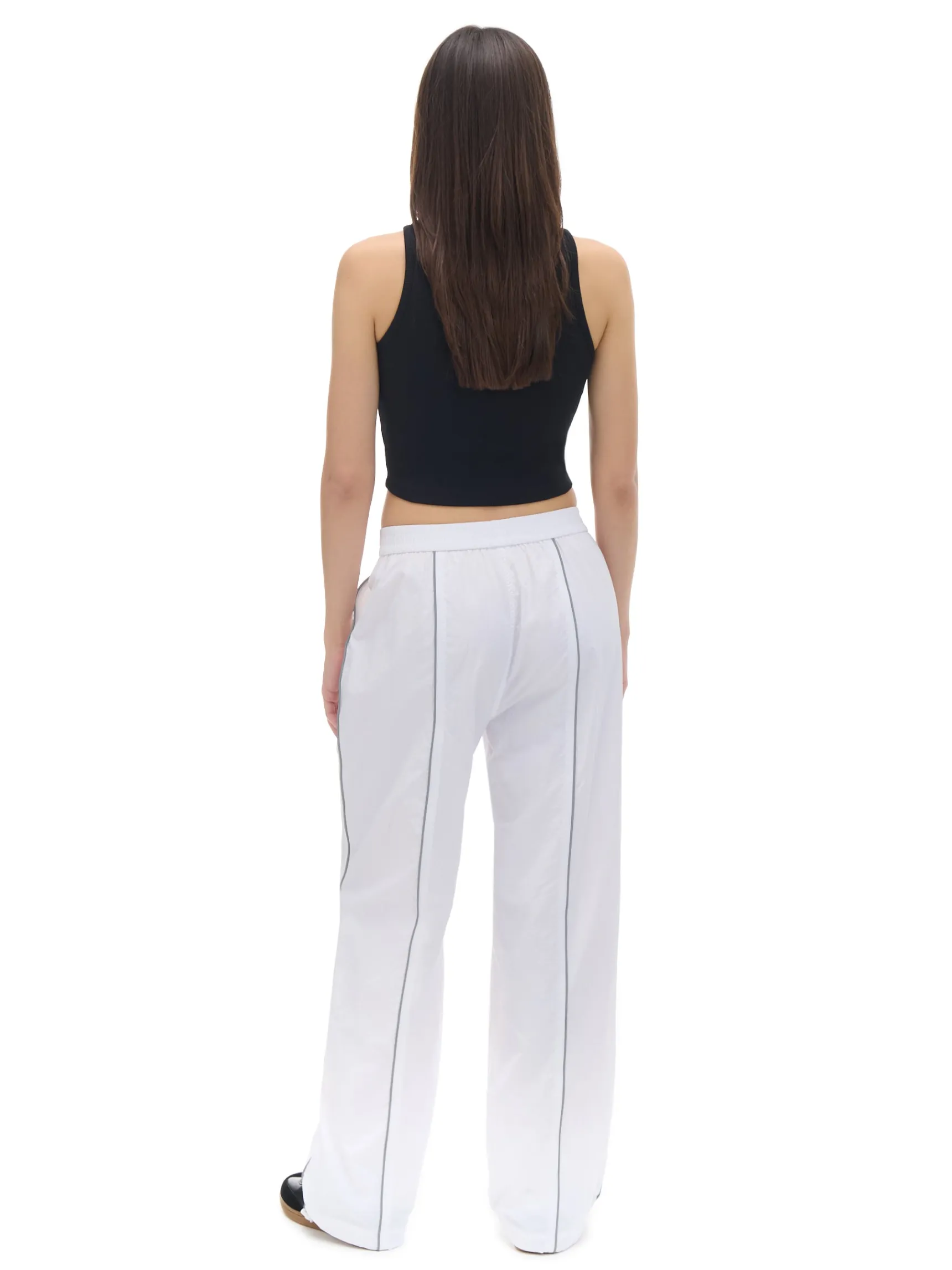 Clearance Cropp Białe spodnie jogger biały