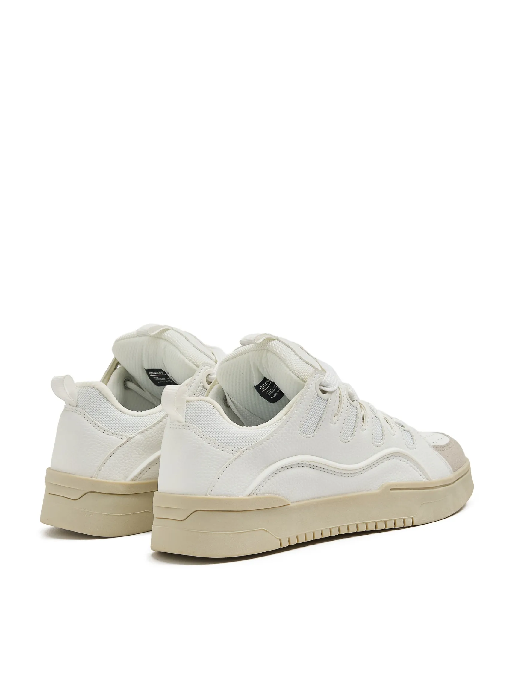 Clearance Cropp Białe sportowe sneakersy biały