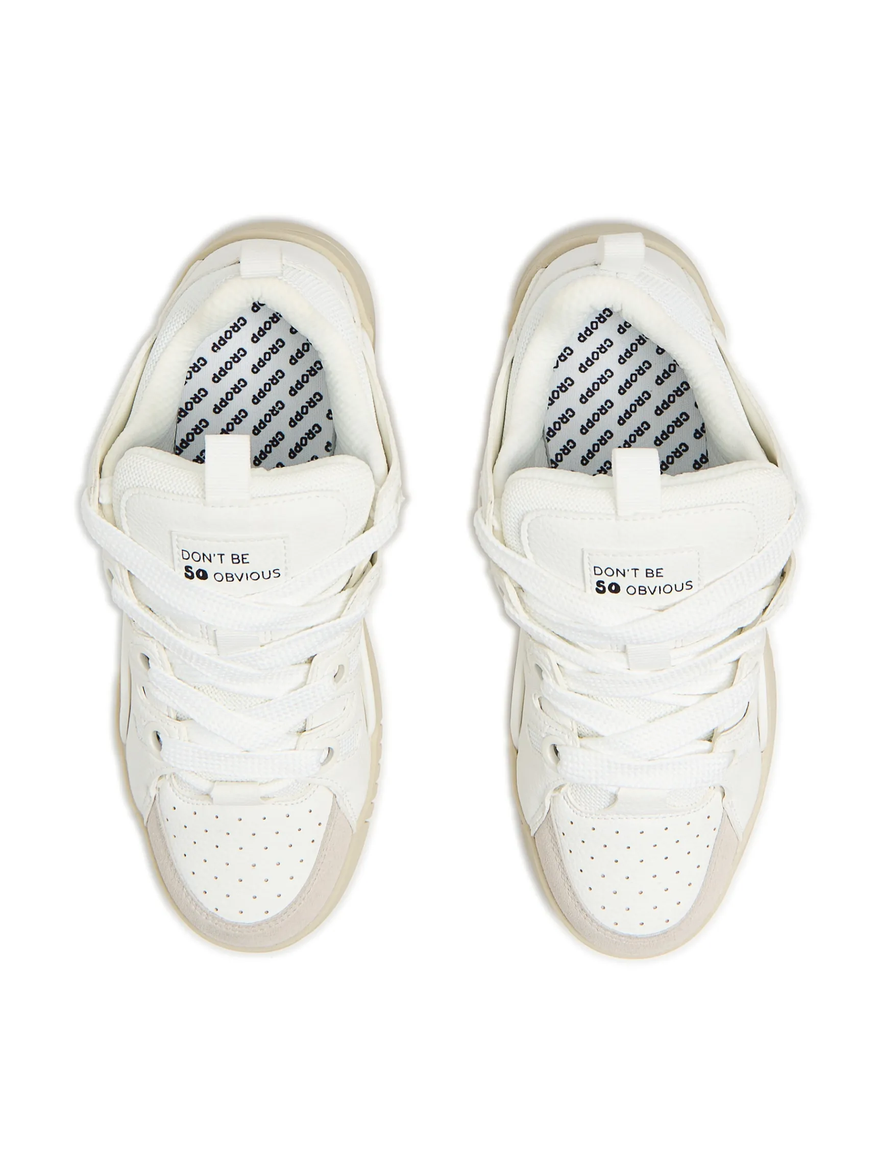 Clearance Cropp Białe sportowe sneakersy biały