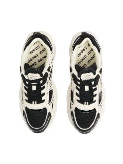 Best Cropp Biało-czarne sneakersy czarny