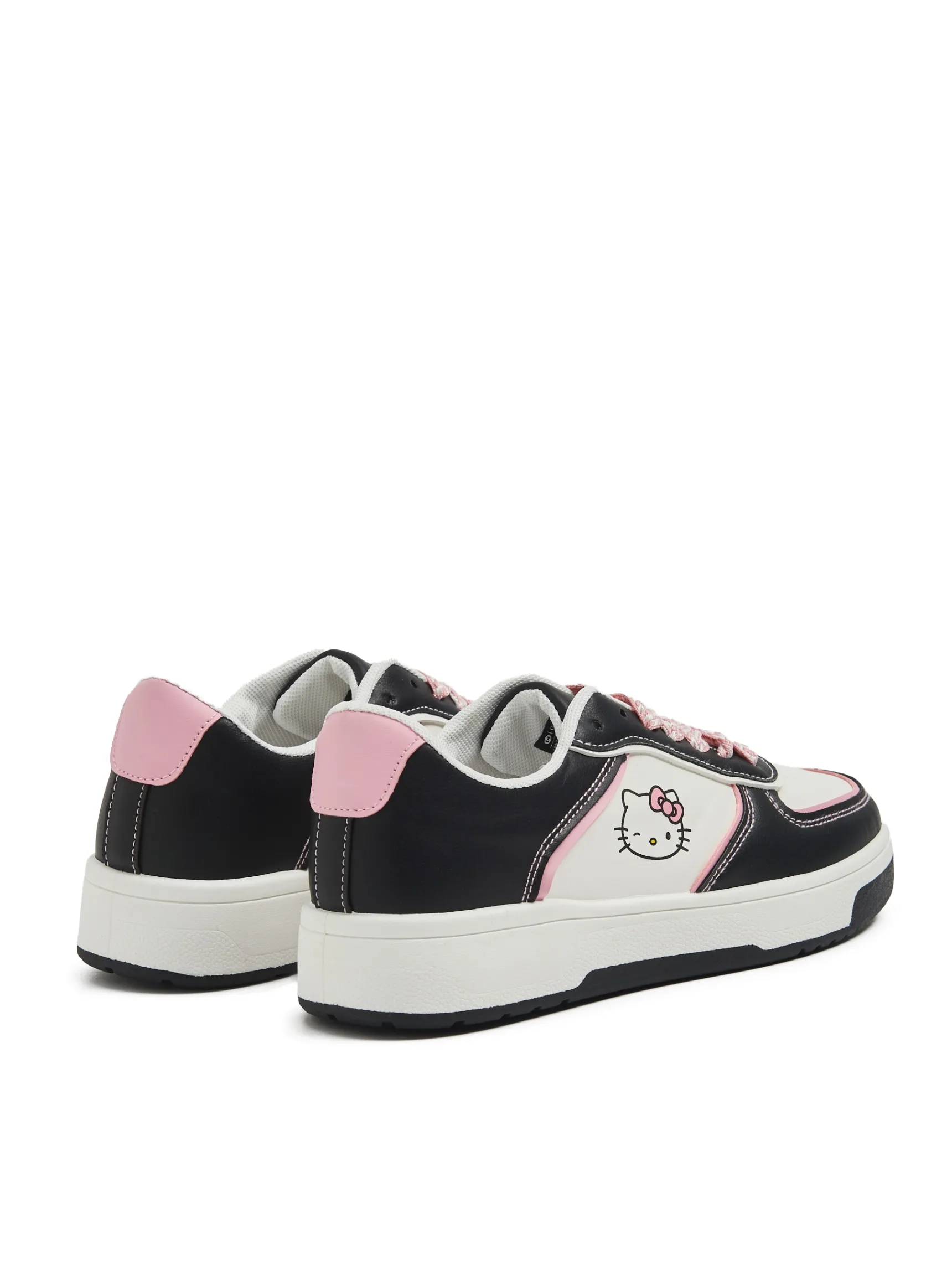 New Cropp Biało-czarne sneakersy Hello Kitty czarny