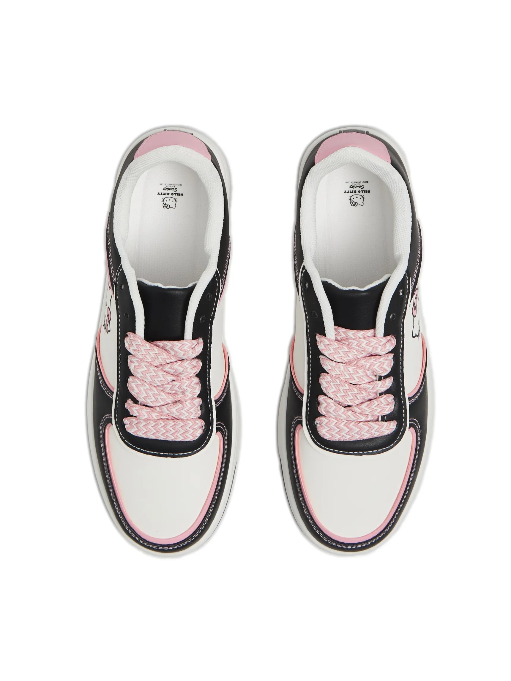 New Cropp Biało-czarne sneakersy Hello Kitty czarny
