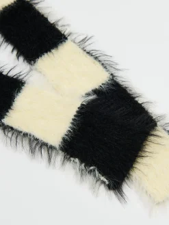 Clearance Cropp Biało-czarny szalik z meszkiem wielobarwny