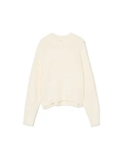 Outlet Cropp gładki sweter biały