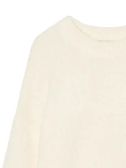Outlet Cropp gładki sweter biały