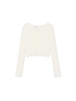 Clearance Cropp kardigan biały