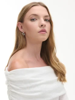 Hot Cropp sweter typu carmen biały