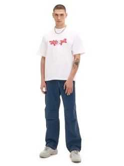 Outlet Cropp T-shirt z grillowym nadrukiem biały