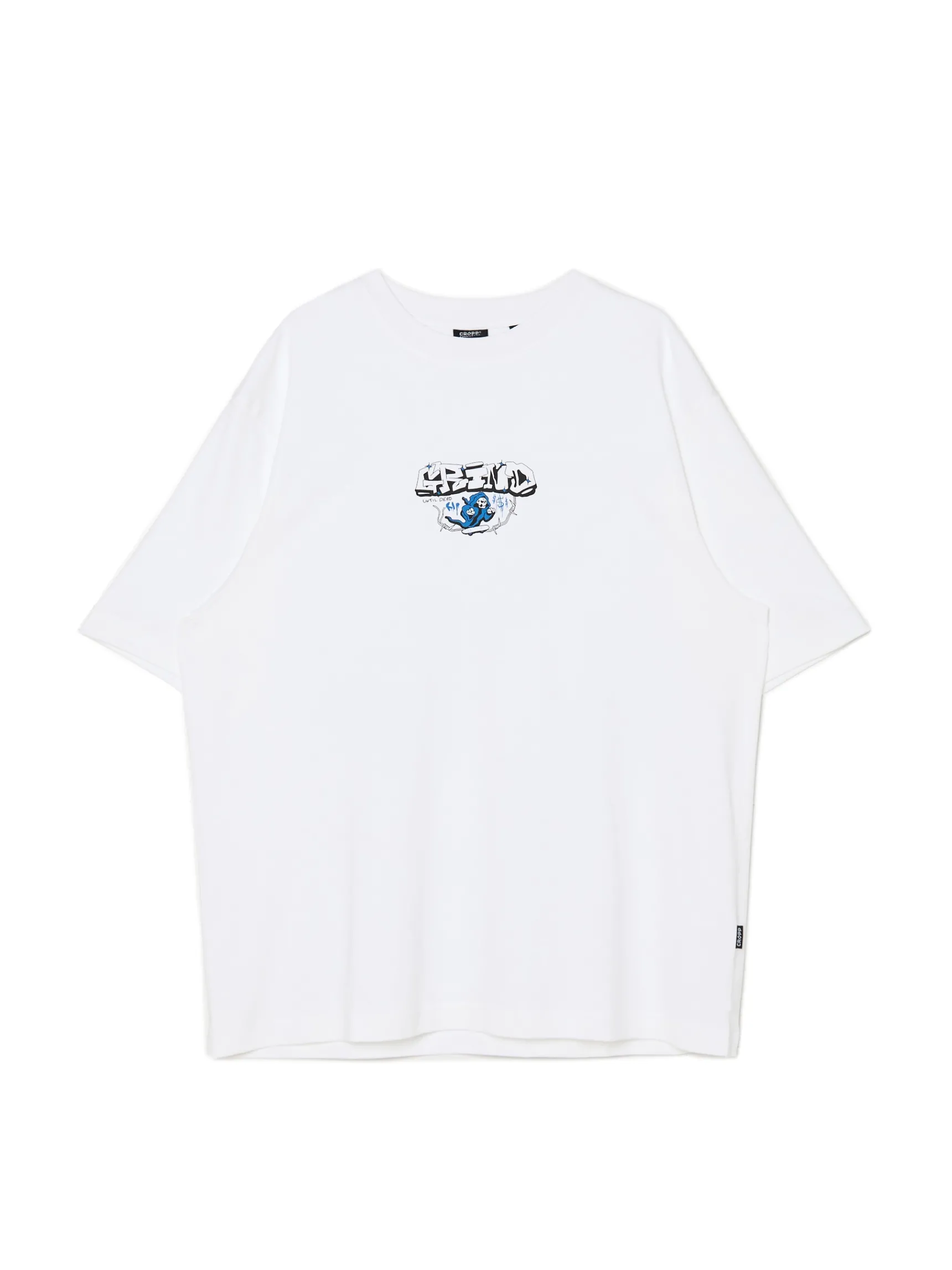 New Cropp T-shirt z nadrukami biały