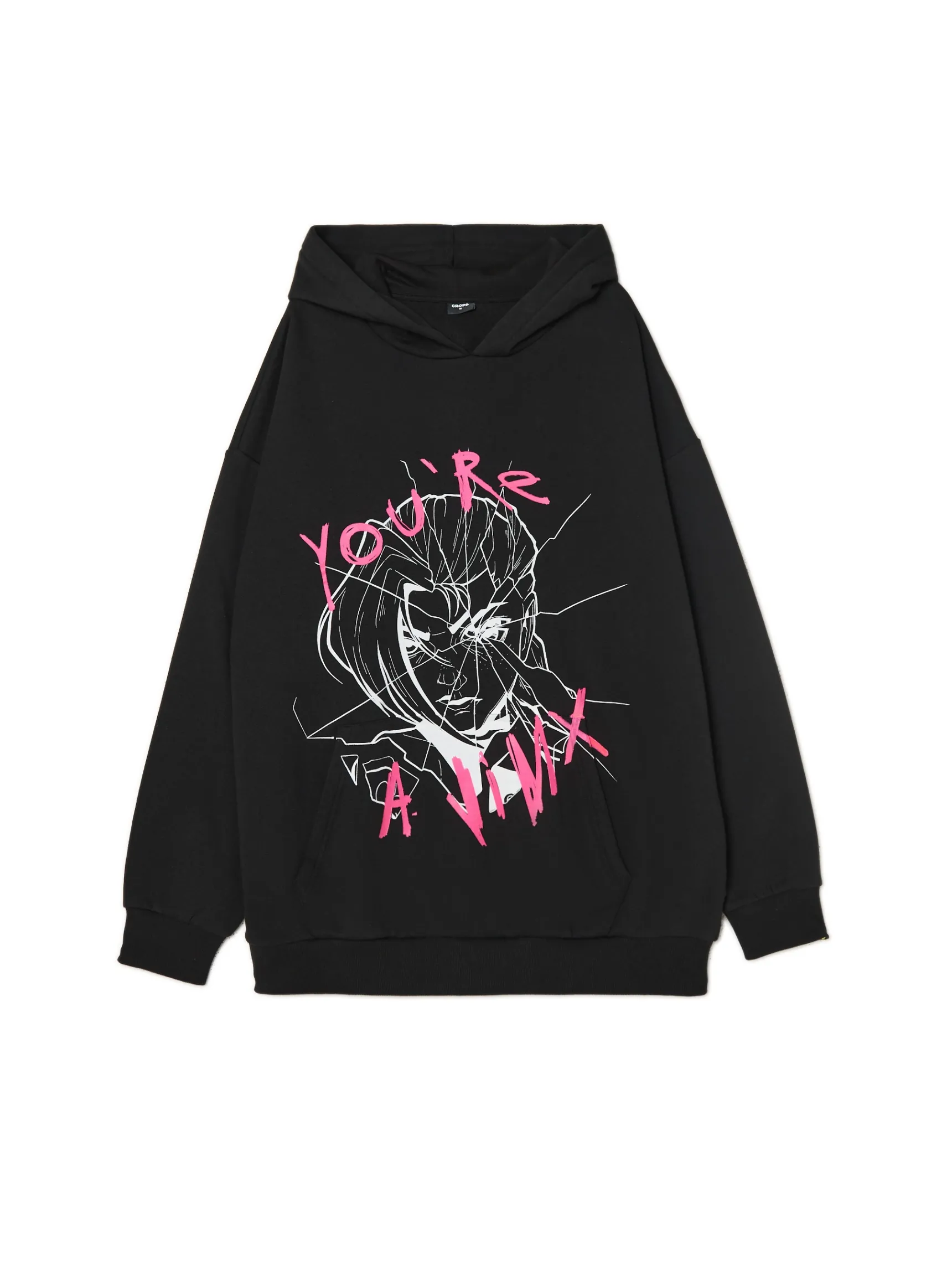Clearance Cropp Bluza Arcane z efektem glow in the dark czarny