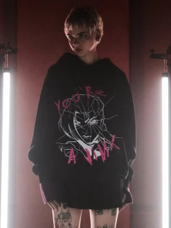 Clearance Cropp Bluza Arcane z efektem glow in the dark czarny