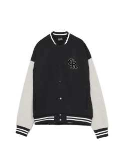 Outlet Cropp Bluza college na zatrzaski czarny