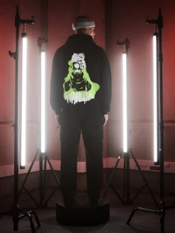New Cropp Bluza hoodie Ekko z Arcane czarny