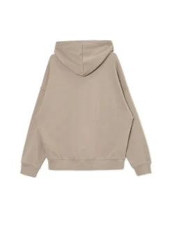 New Cropp Bluza hoodie oversize z napisem UNISEX szary