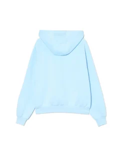 Sale Cropp Bluza hoodie z nadrukiem Cinnamoroll błękitny