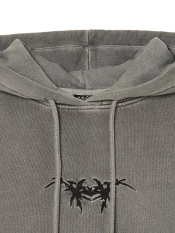Sale Cropp Bluza hoodie z naszywką UNISEX czarny