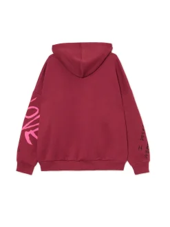 Online Cropp Bluza oversize z nadrukiem UNISEX kasztanowy