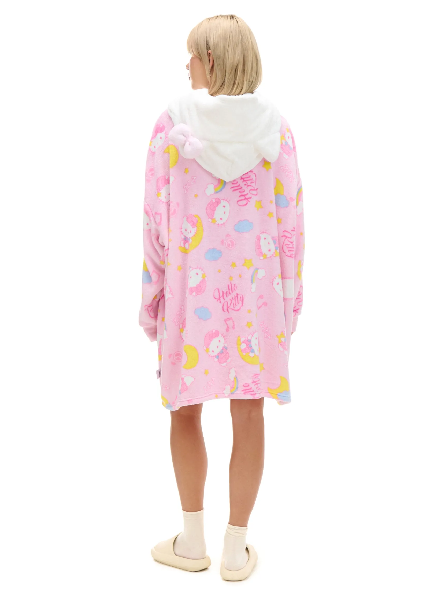 Clearance Cropp Bluza typu snuddie z Hello Kitty różowy