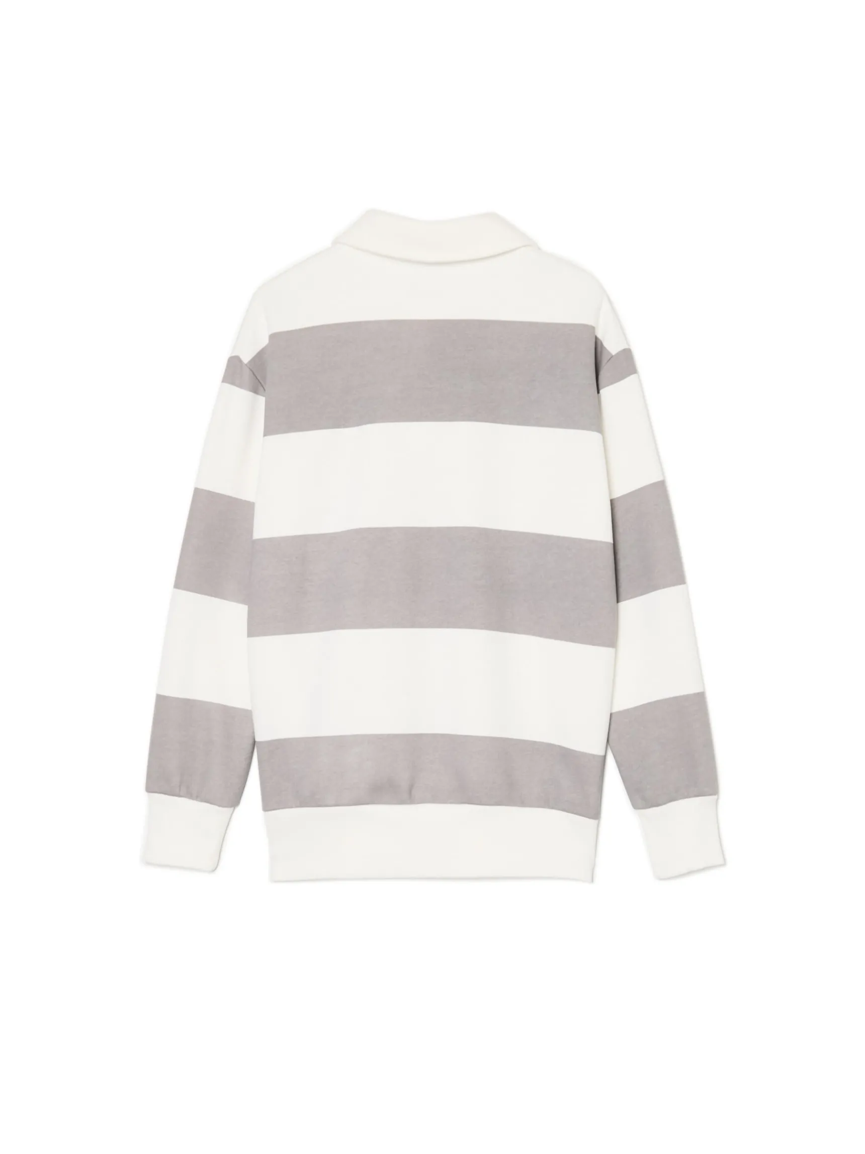 Best Cropp Bluza w szare paski z aplikacją jasnyszary