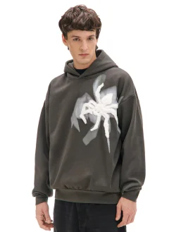 Clearance Cropp Bluza z aplikacją pająka szary
