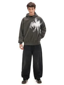 Clearance Cropp Bluza z aplikacją pająka szary