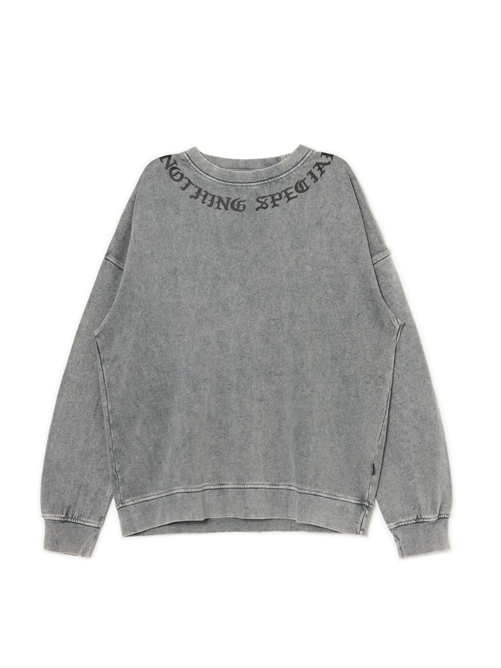 Best Cropp Bluza z efektem sprania i napisem jasnyszary