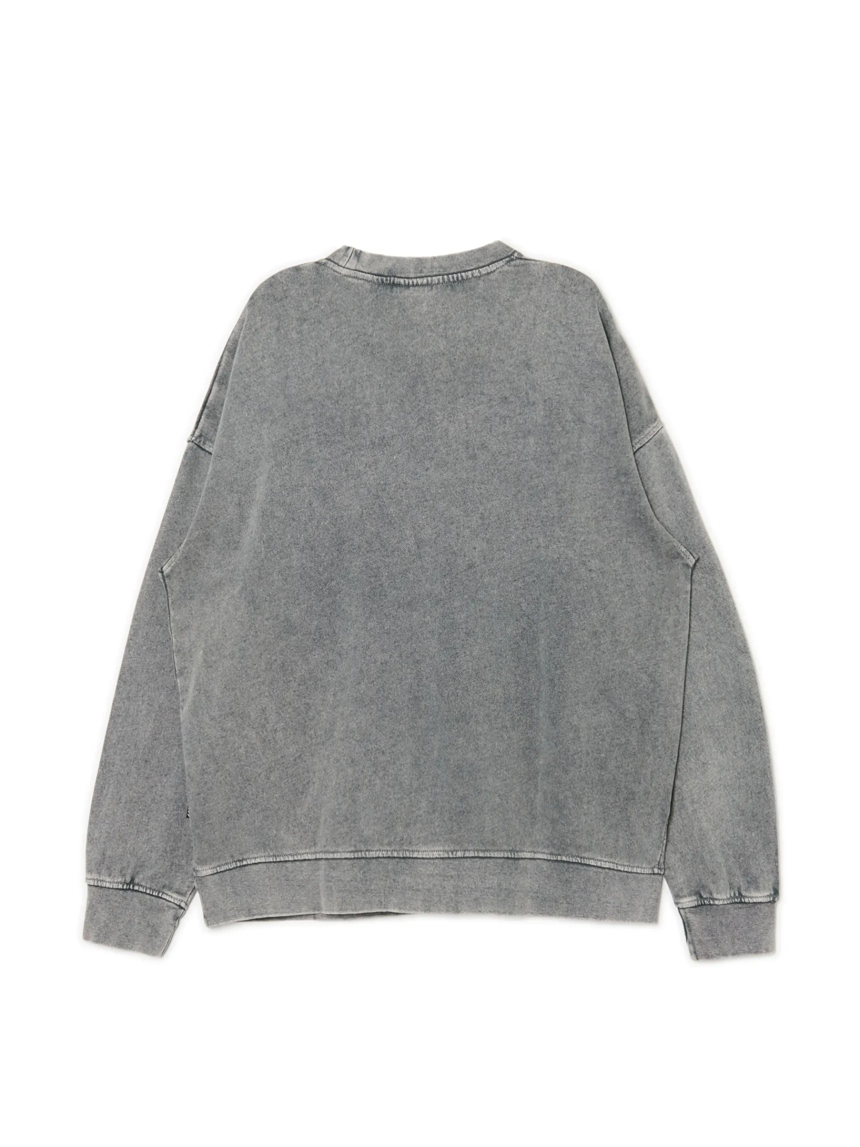 Best Cropp Bluza z efektem sprania i napisem jasnyszary