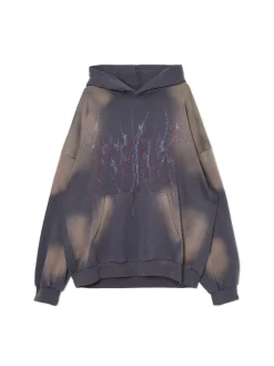 Best Cropp Bluza z kapturem i aplikacją z cekinami szary
