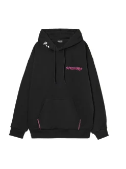 Best Cropp Bluza z kapturem i nadrukiem Jokera czarny