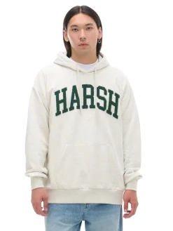 Discount Cropp Bluza z kapturem i naszywkami jasnyszary