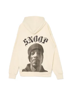 Best Cropp Bluza z kapturem Snoop Dogg kremowy