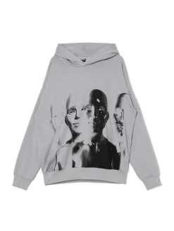 Discount Cropp Bluza z motywem AI jasnyszary